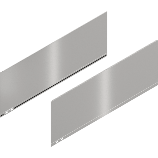 LEGRABOX Dekorelement, H=241 mm, NL=650 mm, inox-gebür.-lackiert, links/rechts