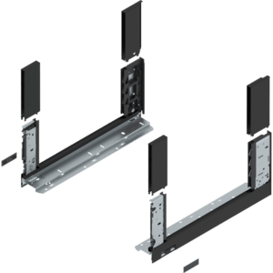 LEGRABOX free Zarge, H=177,0mm, NL=400mm, inkl. BOXCOVER v. und h. carbonschw. m