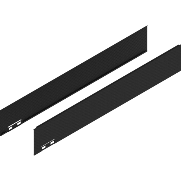 LEGRABOX Dekorelement, H=90.5 mm, NL=550 mm, carb.schw./carb.look, links/rechts