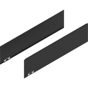 LEGRABOX Dekorelement, H=128.5 mm, NL=500 mm, carbonschwarz matt, links/rechts
