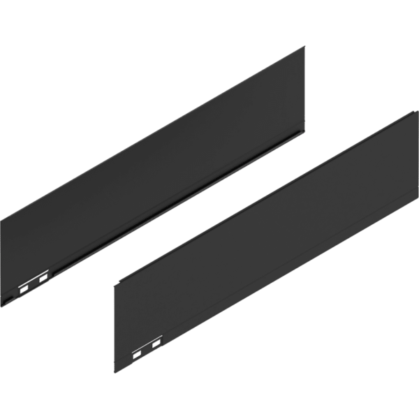 LEGRABOX Dekorelement, H=128.5 mm, NL=500 mm, carbonschwarz matt, links/rechts