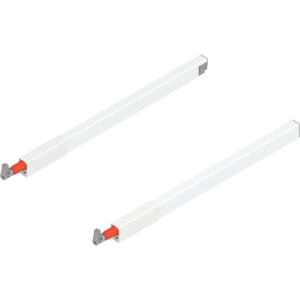 TBX antaro Längsreling-Set für Frontauszug oben NL 400mm, seidenweiss