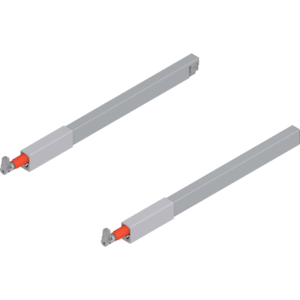 TBX antaro Längsreling-Set für Frontauszug oben NL 350mm, RAL 9006