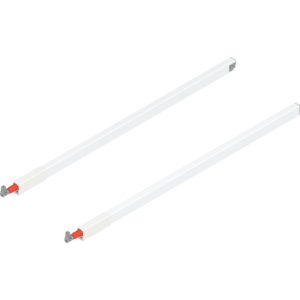 TBX antaro Längsreling-Set für Frontauszug oben NL 650mm, seidenweiss