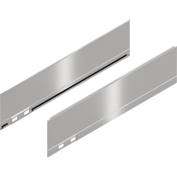 LEGRABOX Dekorelement, H=90.5 mm, NL=350 mm, inox-gebür.-lackiert, links/rechts