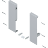 Frontbefestigung rechts/links für Antaro Innenauszug Höhe D weissgrau 1x Reling