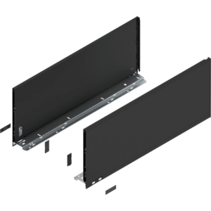 LEGRABOX pure Zarge, H=241 mm, NL=600 mm, carbonschwarz matt, links/rechts