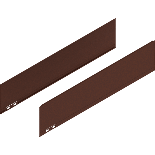 Blum LEGRABOX Dekorelement H=128.5 mm NL=550 mm noble rust links/rechts