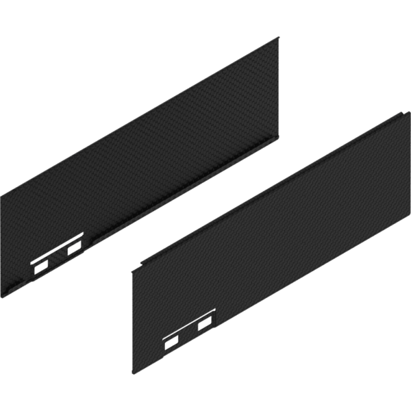 LEGRABOX Dekorelement, H=90.5 mm, NL=270 mm, carb.schw./carb.look, links/rechts