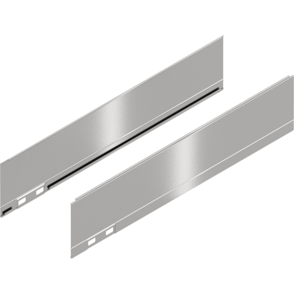 LEGRABOX Dekorelement, H=90.5 mm, NL=400 mm, inox-gebür.-lackiert, links/rechts