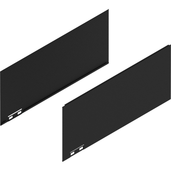 LEGRABOX Dekorelement, H=177 mm, NL=400 mm, carb.schw./carb.look, links/rechts
