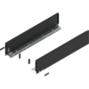 Blum LEGRABOX pure Zarge H=128.5 mm NL=600 mm carbonschwarz matt links/rechts