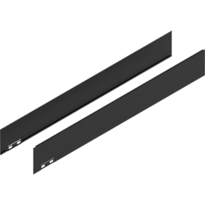 LEGRABOX Dekorelement, H=90.5 mm, NL=650 mm, carbonschwarz matt, links/rechts