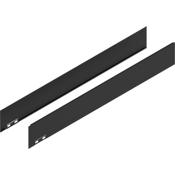 LEGRABOX Dekorelement, H=90.5 mm, NL=650 mm, carbonschwarz matt, links/rechts