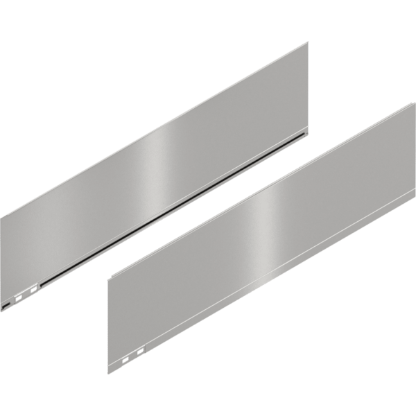 LEGRABOX Dekorelement, H=177 mm, NL=650 mm, inox-gebür.-lackiert, links/rechts