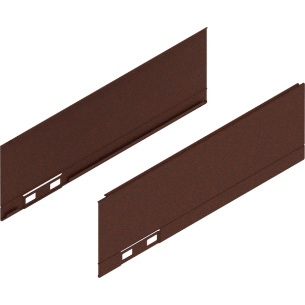 LEGRABOX Dekorelement, H=90.5 mm, NL=270 mm, noble rust, links/rechts