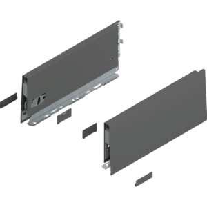 MERIVOBOX Zarge, Höhe K (129 mm), NL=300 mm, l/r inkl. Abdeckk., oriongrau