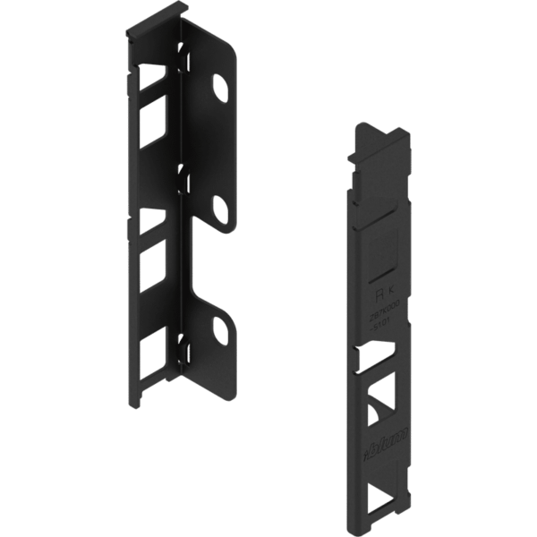 LEGRABOX Holzrückwandhalter, H=144 mm, carbonschwarz matt, links/rechts
