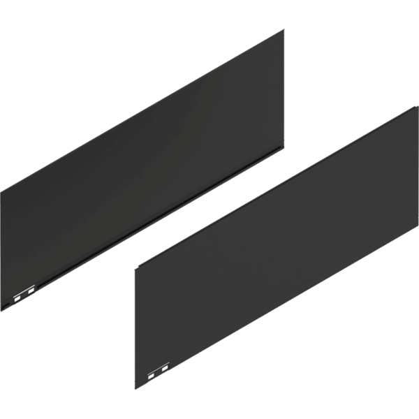LEGRABOX Dekorelement, H=241 mm, NL=650 mm, carbonschwarz matt, links/rechts