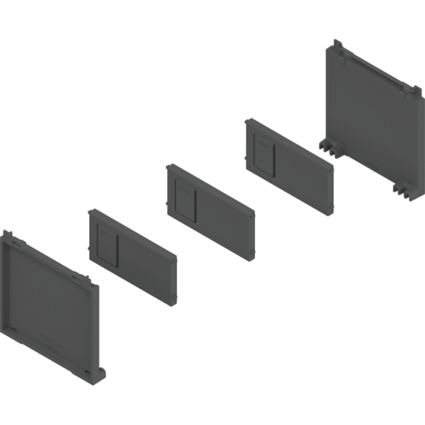 Ambia Line Flaschenset Breite 100mm Oriongrau matt
