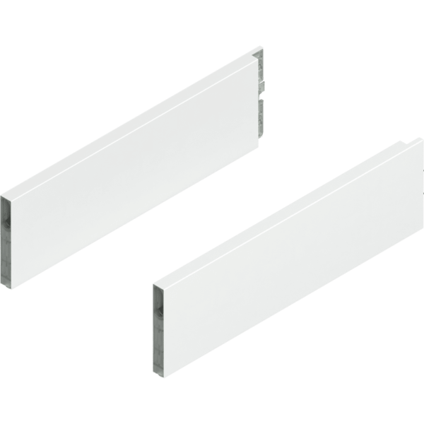 MERIVOBOX BOXCAP, NL=350mm, Höhe E, links/rechts, seidenweiß
