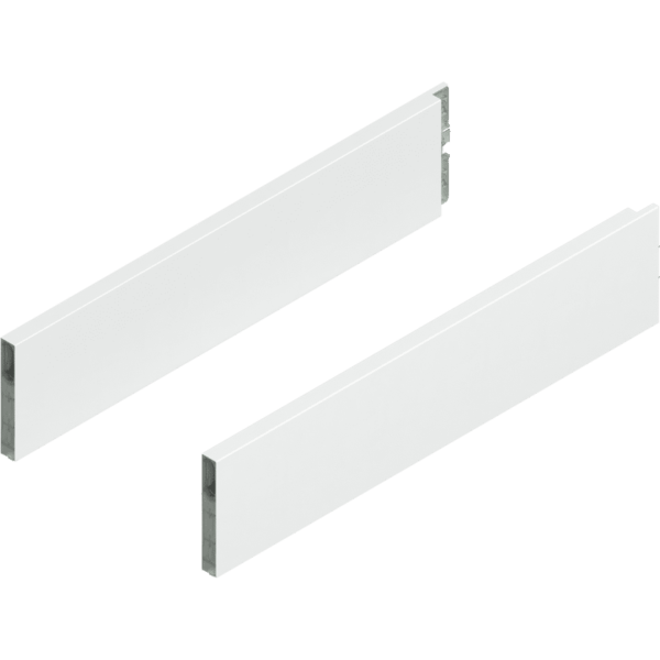 MERIVOBOX BOXCAP, NL=450mm, Höhe E, links/rechts, seidenweiß