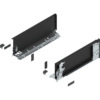 LEGRABOX pure Zarge (innen) H=128.5mm NL=350mm, carbonschwarz matt, links/rechts