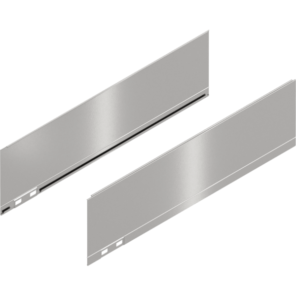 LEGRABOX Dekorelement, H=128.5 mm, NL=450 mm, inox-gebür.-lackiert, links/rechts