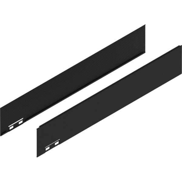 LEGRABOX Dekorelement, H=90.5 mm, NL=500 mm, carb.schw./carb.look, links/rechts
