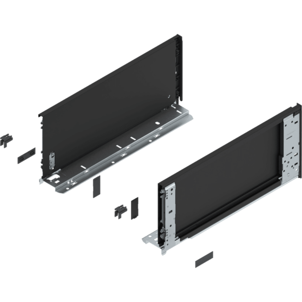 LEGRABOX pure Zarge (innen), H=177mm, NL=400mm, carbonschwarz matt, links/rechts