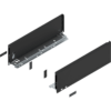 Blum LEGRABOX pure Zarge H=128.5 mm NL=400 mm carbonschwarz matt links/rechts
