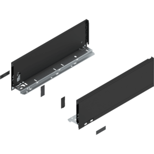 Blum LEGRABOX pure Zarge H=128.5 mm NL=400 mm carbonschwarz matt links/rechts