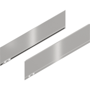 LEGRABOX Dekorelement, H=128.5 mm, NL=500 mm, inox-gebür.-lackiert, links/rechts
