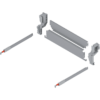 Rückwand-Set Müll KB 600 S 19 Rückwand, Verbindungsstück Aufnahme re/li Reling r