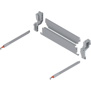 Rückwand-Set Müll KB 600 S 19 Rückwand, Verbindungsstück Aufnahme re/li Reling r