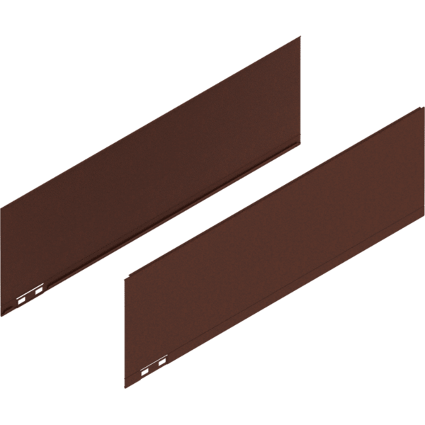 LEGRABOX Dekorelement, H=177 mm, NL=550 mm, noble rust, links/rechts