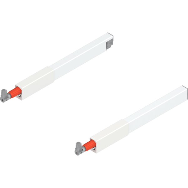 TBX antaro Längsreling-Set für Frontauszug oben NL 270mm, seidenweiss