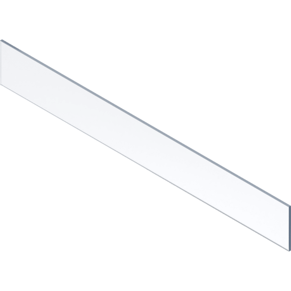 MERIVOBOX Einschubele. Glas vorne klar, KB:1200mm H:142,5mm für 19mm Korpus