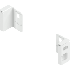 MERIVOBOX Holzrückwandhalter, Höhe N (82,5 mm), links/rechts, seidenweiß