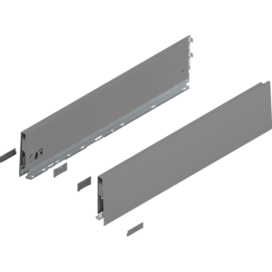 MERIVOBOX Zarge, Höhe K (129 mm), NL=550 mm, l/r inkl. Abdeckk., indiumgrau