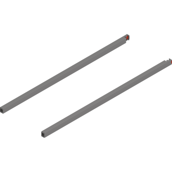 MERIVOBOX Längsreling, NL=600 mm, links/rechts, indiumgrau