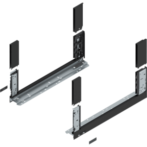 LEGRABOX free Zarge, H=177,0mm, NL=500mm, inkl. BOXCOVER v. und h. carbonschw. m