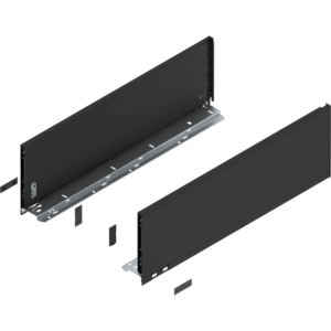 LEGRABOX pure Zarge, H=177 mm, NL=550 mm, carbonschwarz matt, links/rechts
