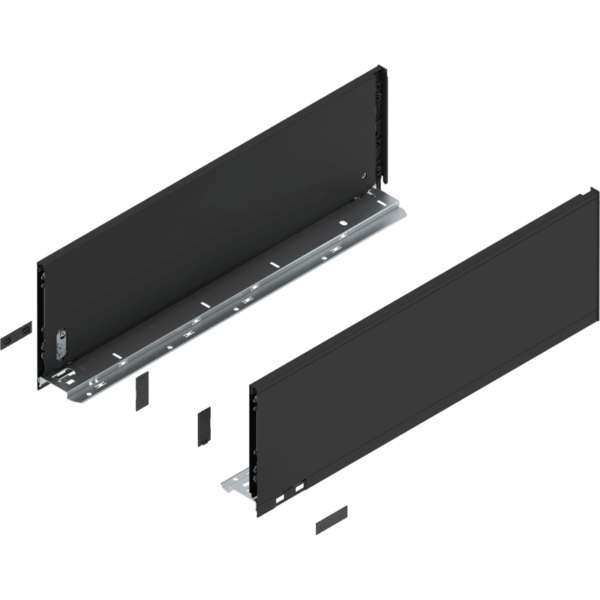 LEGRABOX pure Zarge, H=177 mm, NL=550 mm, carbonschwarz matt, links/rechts