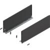 LEGRABOX Zargen pure Höhe F NL=650mm terraschwarz