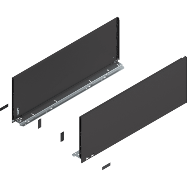 LEGRABOX Zargen pure Höhe F NL=650mm terraschwarz