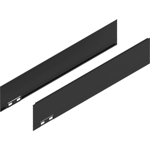 LEGRABOX Dekorelement, H=90.5 mm, NL=450 mm, carbonschwarz matt, links/rechts