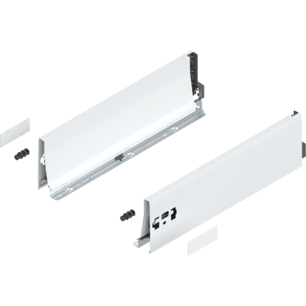 TANDEMBOX Zarge, Höhe K (115 mm), NL=400 mm, links/rechts, seidenweiß