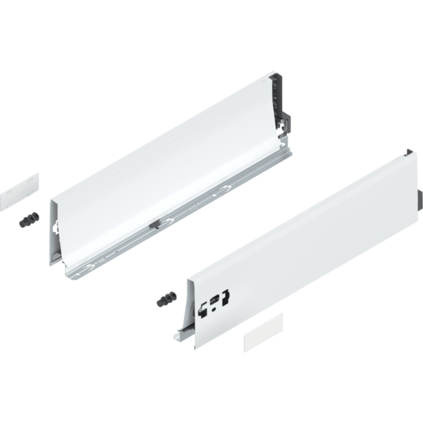 TANDEMBOX Zarge, Höhe K (115 mm), NL=450 mm, links/rechts, seidenweiß