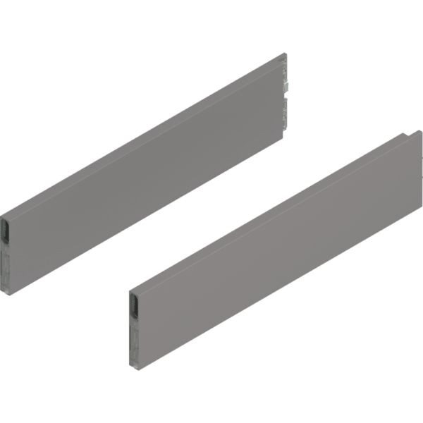 MERIVOBOX BOXCAP, NL=450mm, Höhe E, links/rechts, indiumgrau